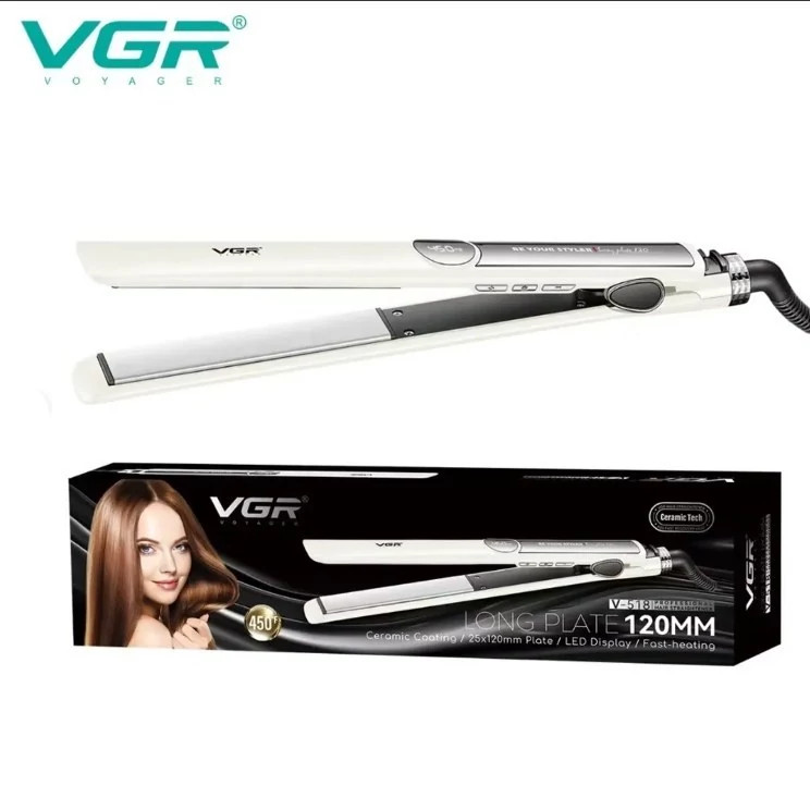 اتو مو حرفهای وی جی آر (VGR) مدل V-518؛ صفحات سرامیکی