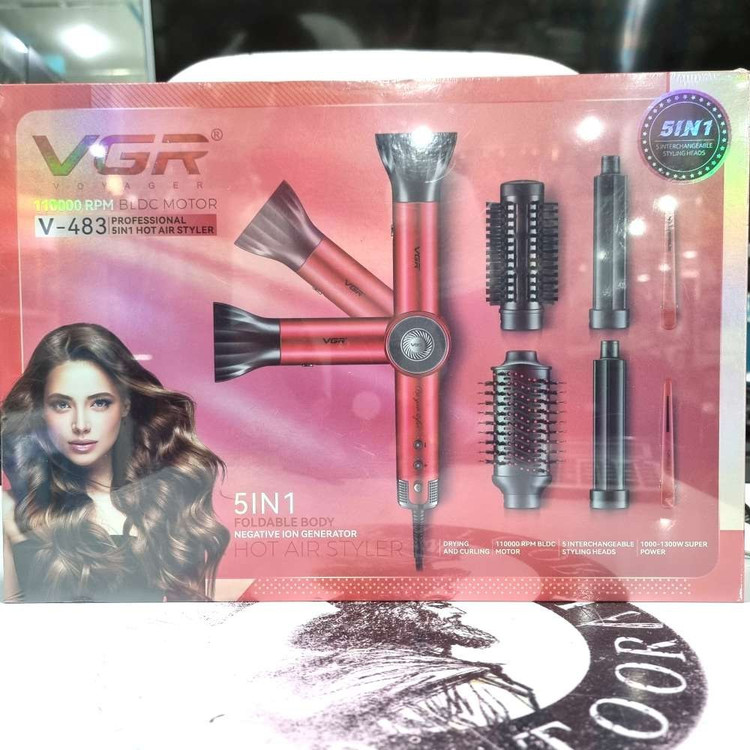 سشوار و استایلر ۵ در ۱ حرفهای ویجیآر مدل VGR V-483