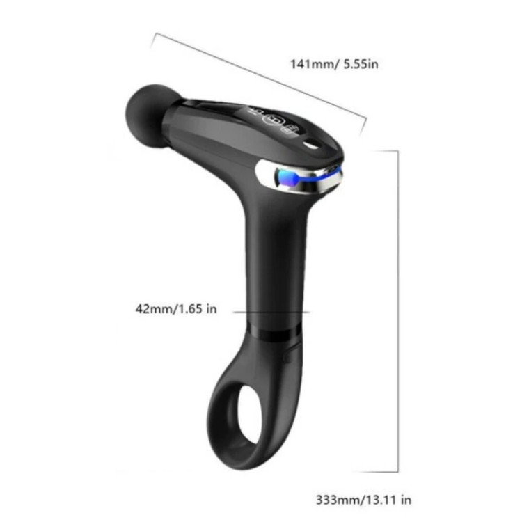 ماساژور تفنگی بلوآیدیا مدل Blueidea BLD-326 | ۶ سطح شدت - ۴ سری سیلیکونی - ریکاوری عضلات
