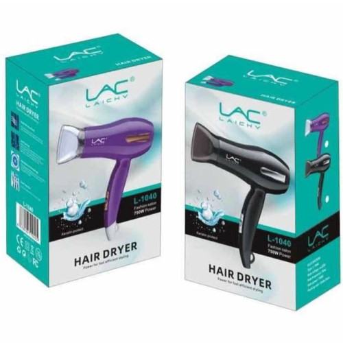 سشوار مسافرتی حرفهای لایچی مدل LAC L-1050 - دسته تاشو - ۱۰۰۰ وات