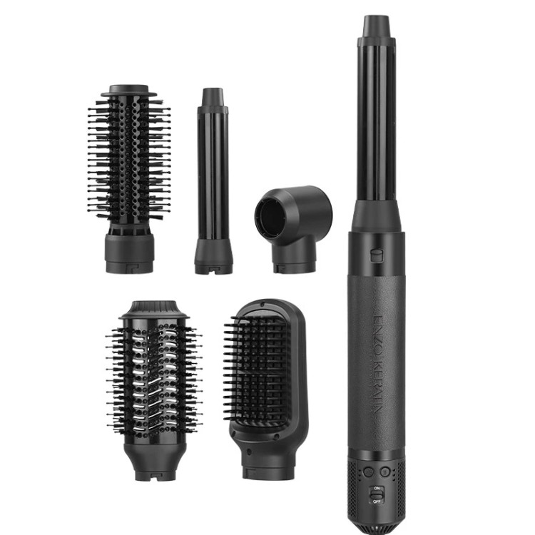 سشوار برسدار ۶ کاره انزو مدل KERATIN B1 | موتور BLDC | فناوری کراتینی و یونی