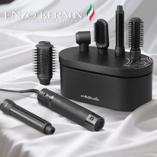 سشوار برسدار ۶ کاره انزو مدل KERATIN B1 | موتور BLDC | فناوری کراتینی و یونی