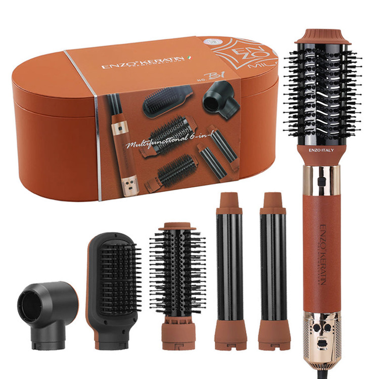 سشوار برسدار ۶ کاره انزو مدل KERATIN B1 | موتور BLDC | فناوری کراتینی و یونی