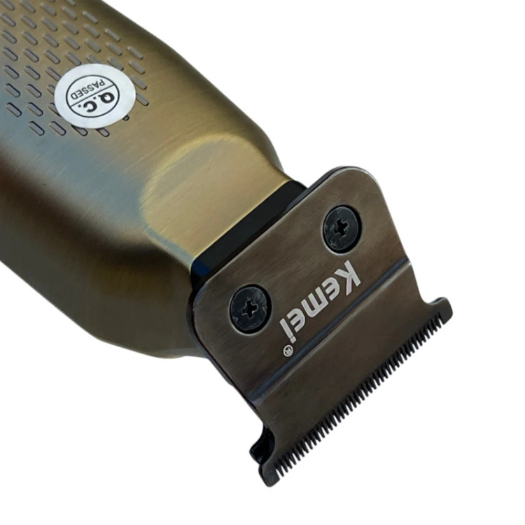 ماشین اصلاح و خط زن شارژی کیمی مدل KM-1575 (رنگ طلایی مات)