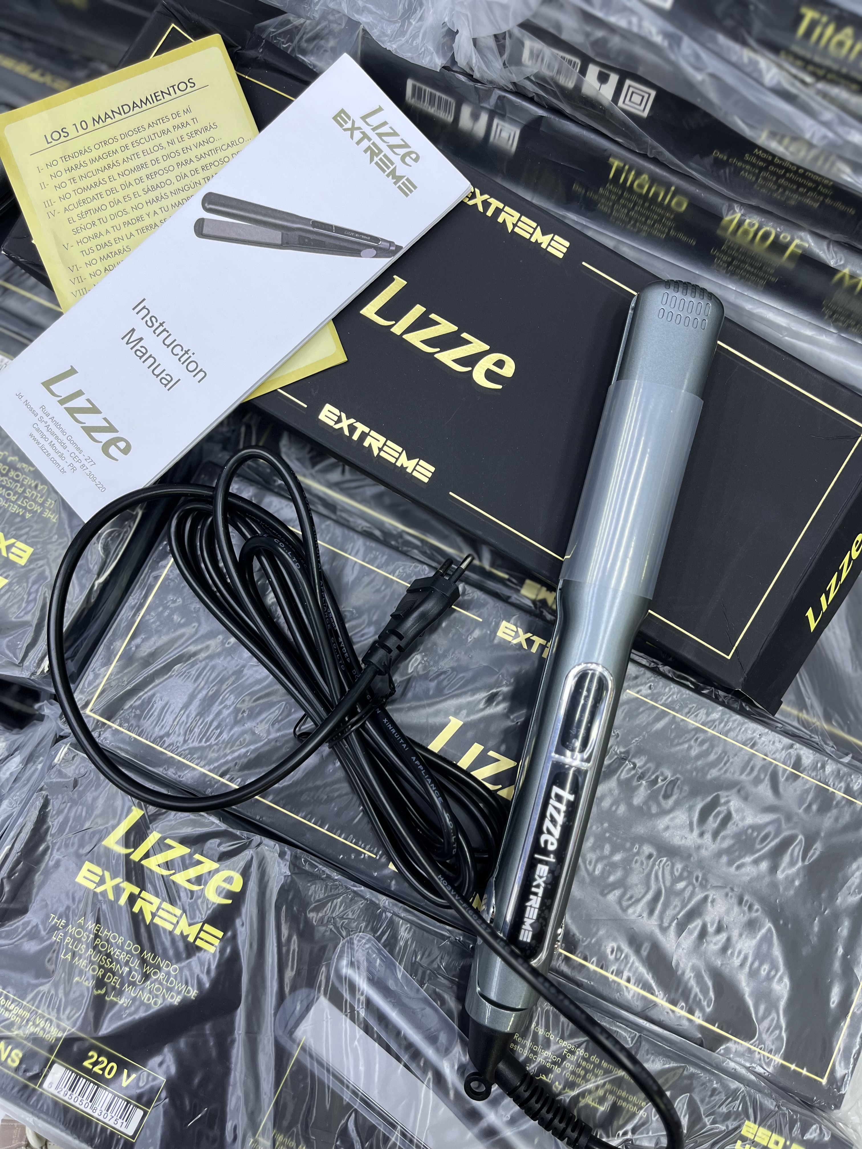 اتو مو لیز دوشاخ 10 آمپر برند لیز مدل Lizze Extreme، اتو مو حرفه‌ای مخصوص کراتین و تراپی