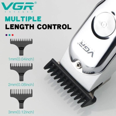 ماشین اصلاح موی سر و صورت وی جی ار مدل PROFESSIONAL V_071 با تیغه استیل ضد زنگ