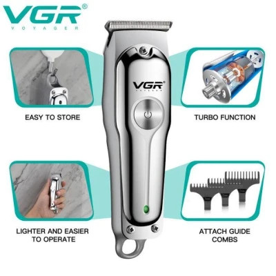 ماشین اصلاح موی سر و صورت وی جی ار مدل PROFESSIONAL V_071 با تیغه استیل ضد زنگ